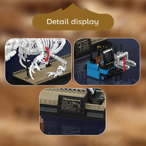 ตัวต่อ Mould <span class=keywords><strong>King</strong></span> 29005 1418 ชิ้น ชุดจูราสสิคเวิลด์ ฟอสซิลไดโนเสาร์เวโลซีแรปเตอร์สีดำ ของเล่นเสริมพัฒนาการ ของขวัญเทศกาล - Product Image 5