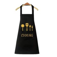 Tablier de cuisine en polaire corail imperméable et anti-taches avec logo publicitaire imprimé, idéal pour les cadeaux de bienvenue (couteau et fourchette inclus)