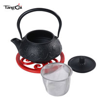 Théière en fonte émaillée chinoise tendance, bouilloire vintage en fonte pour faire bouillir l'eau et infuser le thé, capacité 600ml/800ml