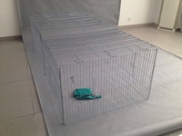 Cage pour chien en métal pour l'extérieur Hutch Lapins Play Pen avec couvercle Cage pour lapin