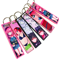 Portefeuille de sécurité Kawaii personnalisé Accessoires Porte-clés Jettags Broderie Japon Anime Jet Tag Porte-clés