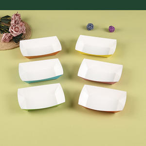 Barquette alimentaire en papier robuste de Xiamen, <span class=keywords><strong>panier</strong></span> de service jetable pour frites, nachos, collations, hot-dogs, tacos, fêtes, pique-niques, mariages - Product Image 1