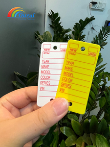 Tùy chỉnh in PVC thẻ chìa khóa xe móc chìa khóa nhựa với bù đắp & lụa Màn hình in ấn cho hàng may mặc giày quần áo hangtags - Product Image 4