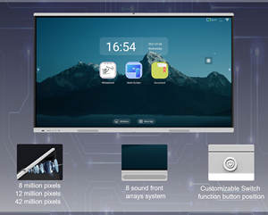 Tableau blanc interactif à écran tactile de 75 pouces, 4K Android <span class=keywords><strong>OPS</strong></span> - Product Image 5