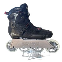 Patins à roulettes de vitesse professionnels Black Monkey haut de gamme en fibre de carbone FKS Wizard avec roues en polyuréthane pour adultes