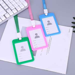 Porta Tarjetas de Identificación Deslizante de PVC Impermeable, Horizontal/Vertical, para Trabajo, Eventos, Estudiantes - Product Image 4