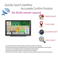 Écran tactile capacitif monté sur voiture 8G + 256M Navigateur GPS portable à grand écran de 9 pouces avec cartes intégrées pour camions et camionnettes