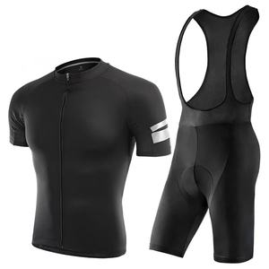 Maillot de cyclisme professionnel à manches courtes, short léger avec rembourrage absorbant les chocs, ensemble maillot et short de cyclisme pour la course sur route - Product Image 1
