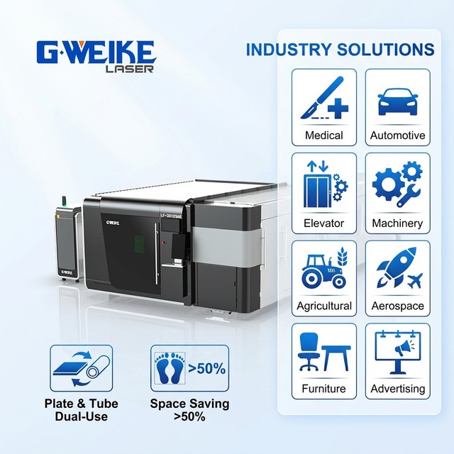 New Gweike 4020 GAR Double Olatform Plate and Pipe Fiber Laser Cutting Machine