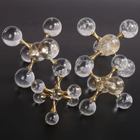 Articles de décoration d'intérieur de luxe en gros : Ornements de bureau en métal et en cristal pour bureaux ou salons