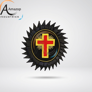 Parche Bordado con la Cruz de los Caballeros Templarios, Crea Tu Propio Diseño, Insignias Masónicas Personalizadas - Product Image 4