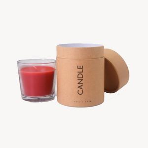 Boîte en carton kraft brun pour poudre de bougie, affiche, tube d'emballage, boîte cadeau en carton, pots ronds, emballage - Product Image 2