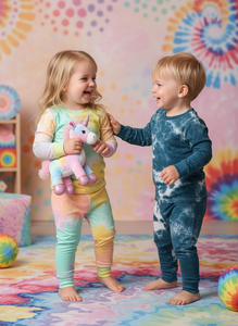 Piyama Anak Bahan Serat Bambu Lembut dan Bernapas dengan Berbagai Motif Lucu untuk Anak Laki-laki & Perempuan Musim Semi/Gugur - Product Image 2