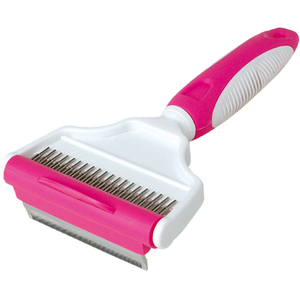 <span class=keywords><strong>Brosse</strong></span> de toilettage pour animaux de compagnie de qualité professionnelle, <span class=keywords><strong>brosse</strong></span> lissante autonettoyante en acier inoxydable, écologique, éliminateur automatique de poils de chien - Product Image 3