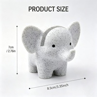 Support à lunettes en PLA imprimé en 3D, motif éléphant, texture marbre, support de lunettes, ornement de bureau, décoration intérieure
