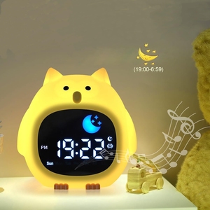 Entraîneur de sommeil personnalisé 6 en 1 réveil numérique sommeil de bébé Portable son blanc bruit Machine tactile veilleuse - Product Image 1