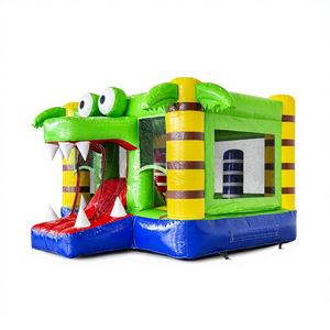 Vente en gros de trampolines gonflables en PVC Winway, château gonflable commercial avec toboggan, capacité de 500 kg, utilisation en extérieur - Product Image 1