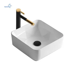 Stripe Design Chaozhou Ceramic Art Countertop Porcelain Wash Basin Bowl White Bathroom Sink