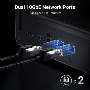 NASync DXP6800 Pro I5 1235u CPU 10 cœurs, 2*10GbE, HDMI 8K, 2*TBT4, DXP6800 Pro sans disque - Product Image 3