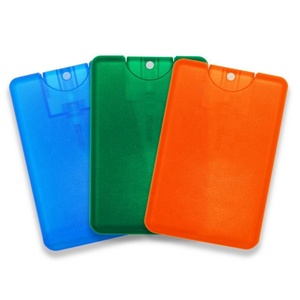 <b>Pocket</b> 20ml PP Credit Card Hand Sanitizer Spray Bottle Empty Credit Card Perfume Bottle With Spray Cap - Product Image 4