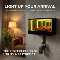 Lampe murale intelligente à détecteur de présence humaine InfinityGarageKeychain, lumière LED automatique, lampe tunnel créative pour la décoration d'entrée