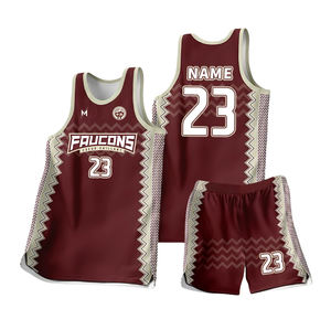 新しい2025 SublimationカスタムチームロゴデザインステッチジャージーバスケットボールジャージーSublimationバスケットボールユニフォーム - Product Image 2