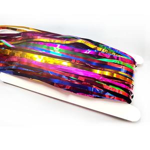 <span class=keywords><strong>Rideau</strong></span> <span class=keywords><strong>de</strong></span> fête décoratif en feuille métallisée arc-en-ciel, 1x2m, coloré et lumineux, pour <span class=keywords><strong>porte</strong></span> - Product Image 5