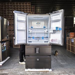 628L 4-Door French Door Fridge Freezer Stainless Steel Black Water Dispenser for Household & Hotel Use Stainless Steel Fridge Fr - Product Image 2