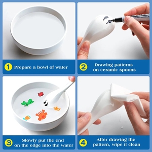 8 Màu Sắc Ma Thuật Màu Nước Sơn Bút Thiết Lập Trẻ Em Kiddies Đồ Chơi Bằng Nhựa Với Mực Nổi Bản Vẽ Thìa Tạo Ma Thuật Bút Quà Tặng - Product Image 4