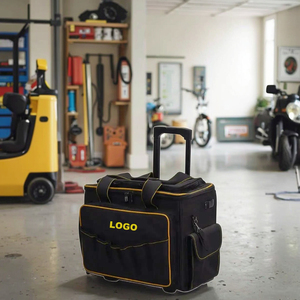 Sac à outils pour électriciens en polyester durable de haute qualité, résistant à l'eau, 1200D, personnalisé en usine, avec roulettes - Product Image 1