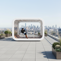 LDYZ Capsule spatiale préfabriquée, cabine mobile, maisonnette, chambre d'hôtel, bureau, extérieur, moderne, modulaire, panneau sandwich en acier, certifié CE