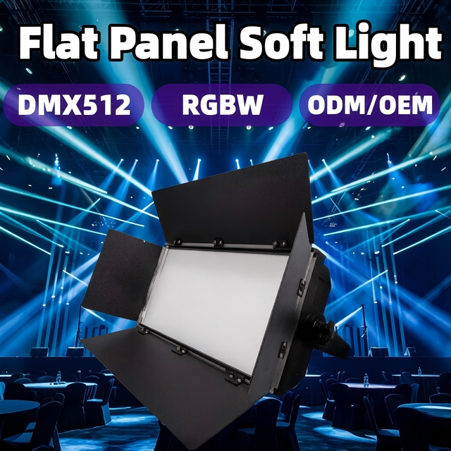 Factory Direct 200W 600 LEDs RGBW Flat Panel Soft Light DMX512 Control for TV Station Video Shooting Studio Photography Dj Disco