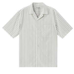 Fabricants de haute qualité <span class=keywords><strong>Prix</strong></span> bas populaire personnalisé décontracté couleur unie coton biologique baggy et lin chemise à rayures - Product Image 1