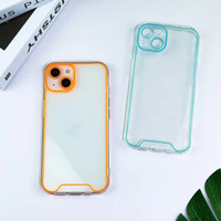 Vente chaude TPU Transparent Lumineux Mobile Couvre Veilleuse Téléphone Cas pour iPhone 15 14 plus Couvertures Arrière