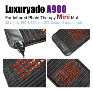 Luxuryade A900 Amethyst Jade Photon Red Light Therapy <strong>Mini</strong> PEMF Mat Bio Health Care Far Infrared <strong>Rays</strong> Heating Massage Mattress - Product Image 3