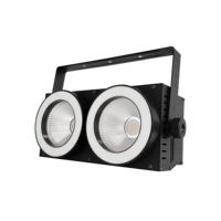 Promotion : Projecteur LED Blinder C0B 2*100W R-2 Blanc Froid + Blanc Chaud + 2*36*0.5W RGB 3-en-1 DMX512 pour Scène, DJ, Club, Fête