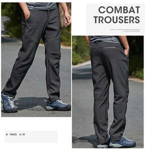 Prix usine hommes toile Cargo pantalon léger coton fermeture éclair braguette plat avant mi été coupe-vent 3000mm extérieur tactique - Product Image 5