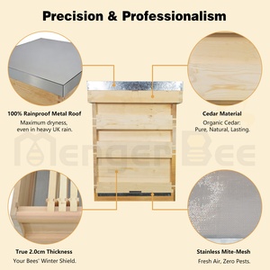 New MengerBee B-7E National Beehive Standard Size Bee Hive <b>Box</b> China Fir 20mm Thickness for Honey Production European Beekeeping - Product Image 5