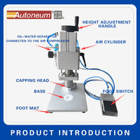 Machine de capsulage d'ampoules pneumatique semi-automatique, diamètre du capuchon 16 mm