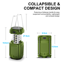 Nouveau 5000mah Lanternes Powerbank Portable Mobile Chargeur Batterie Ce Rechargeable Manivelle Power Bank Solaire Led Camping Lanterne