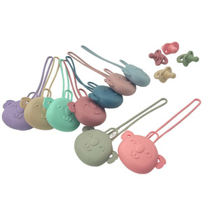Mignon Koala Silicone Porte-Sucette Cas Conteneur Pour <span class=keywords><strong>Sac</strong></span> À <span class=keywords><strong>Langer</strong></span> Portable Silicone Mamelon Sucette Cas et Sucettes Ensemble - Product Image 2
