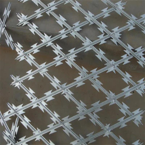 Vente en gros Clôture en treillis de fil de fer barbelé à lames de rasoir non grimpantes galvanisées à chaud <span class=keywords><strong>pour</strong></span> Homestead - Product Image 2