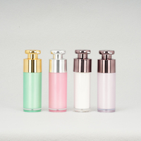 Flacon de sérum sans air pas cher de 15 ml, 30 ml, 50 ml, en plastique PP, emballage cosmétique vide, flacon de crème sans air avec pompe
