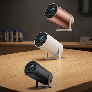 180 Degree Rotation Short Throw <b>Projector</b> 1:0.9 Smart <b>Android</b> Beamer with 180 Degree Rotating Stand - Product Image 3