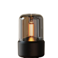 Diffuseur d'huiles essentielles électrique portable sans eau, humidificateur d'air, lumière de bougie, lumière aromatique LED, veilleuse, charge USB, plastique, pour table