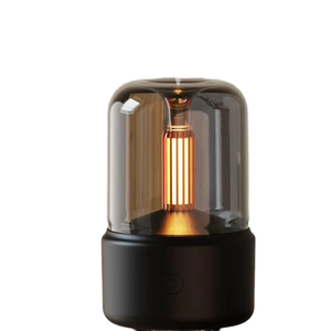 Difusor de Aceite Eléctrico Portátil sin Agua, Humidificador de Aire, Luz de Vela, Aroma, Luz Nocturna LED, Carga USB, Logotipo Personalizable, 1 Año de Garantía - Product Image 4
