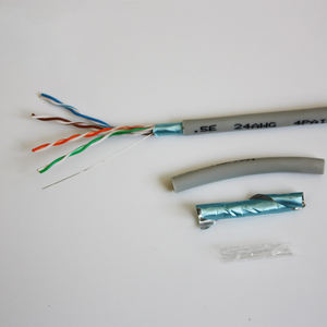 Câble <span class=keywords><strong>Ethernet</strong></span> Cat5e UTP LAN extérieur non blindé 24AWG 4 paires pour câblage d'ingénierie - Product Image 1