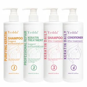 Tratamento profissional de queratina global, shampoo preto, cuidados naturais para o cabelo