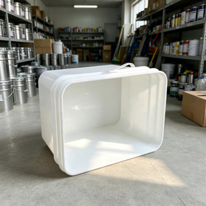 20 Liter Rectangular Plastic <b>Paint</b> Bucket With Plastic Handle Empty Square Plastic Pail For Coating Raw Material Storage - Product Image 4