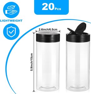 Wholesale 100cc clear Plastic Spice <b>Bottle</b> with <b>Shaker</b> Lid Plastic <b>Bottle</b> Packaging - Product Image 2
